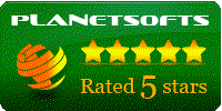 5-star rating from Planetsofts
